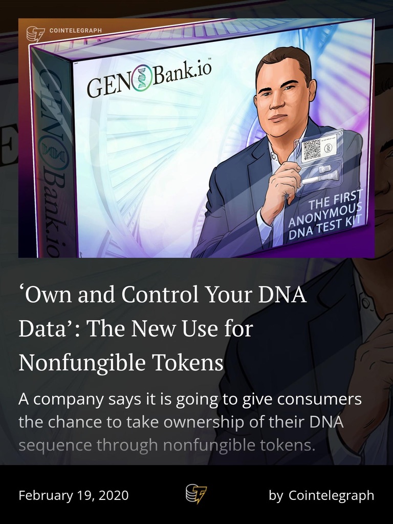 Cointelegraph feature: 'Own and Control Your DNA Data'
