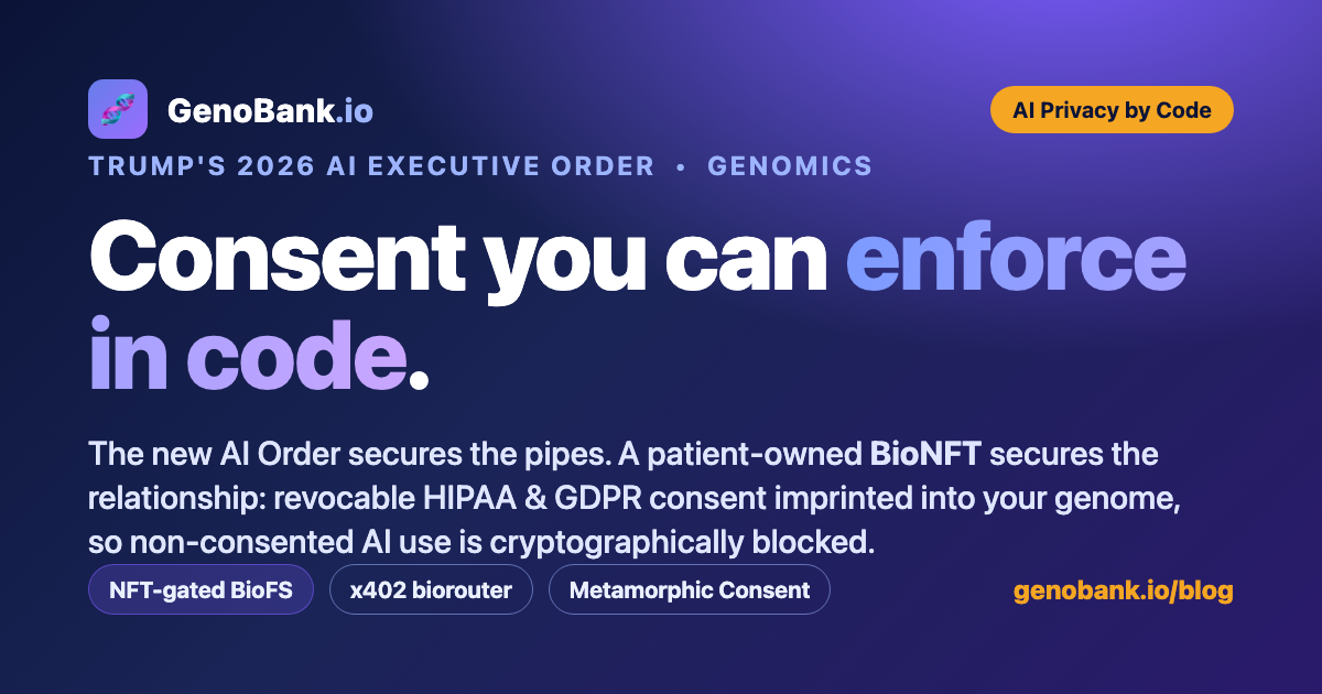 Trump AI Executive Order and BioNFTs